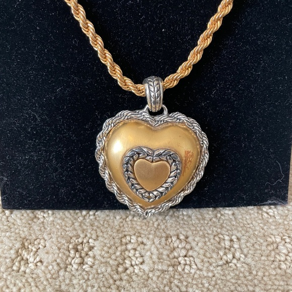 VINTAGE heart pendant necklace - Picture 2 of 6